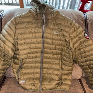 Scandinavian Explorer Puffer Jacket Men 3xl Green  Down Fill Lightweight Outdoor